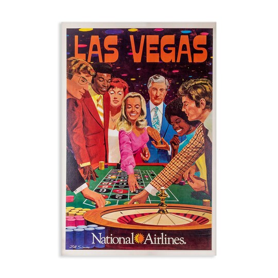 Stupell Industries; Stupell Industries Vintage Las Vegas Casino Canvas, design by Vintage Posters; Category:Canvas Art; Image:1